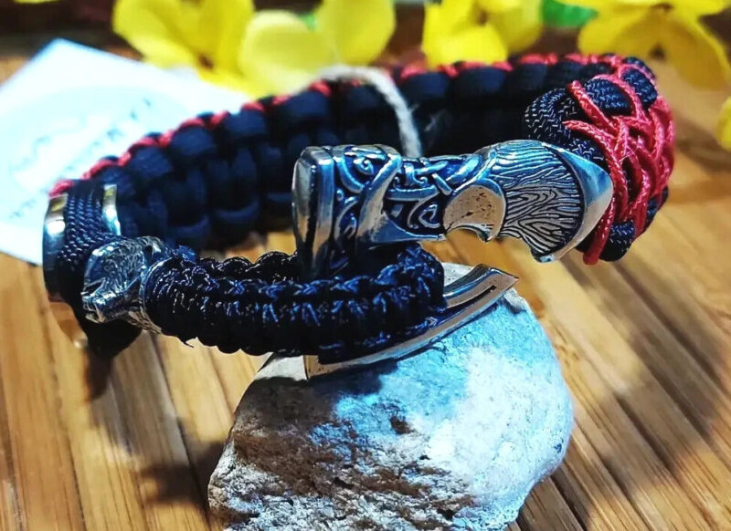 Bracelet Survival Paracord Jewelry Celtic "BJORN Viking". UNITED24 Ukraine - Image 6