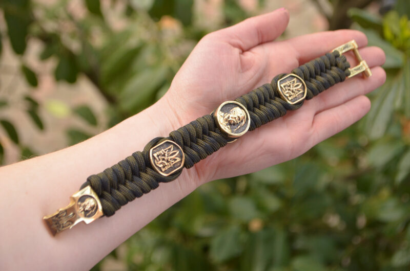 Bracelet Survival Paracord Jewelry "Cossack Trident ". UNITED24 Brave Ukraine - Image 5