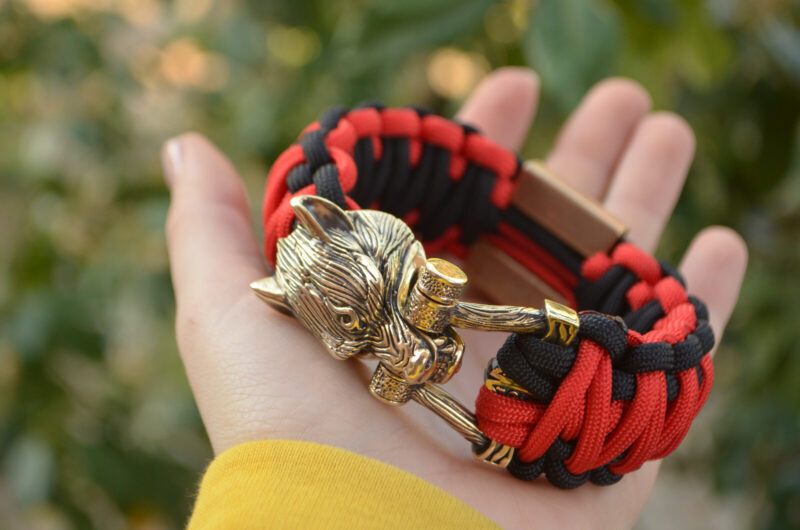 Bracelet Survival Paracord Jewelry Wolf SOF UA. Special Operations Force Ukraine - Image 2