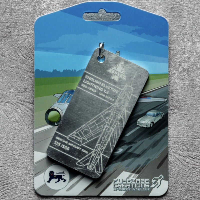 Fuselage Aircraft Original Skin Tag Keychain Tag English Electric Lightning T.5 - Image 3