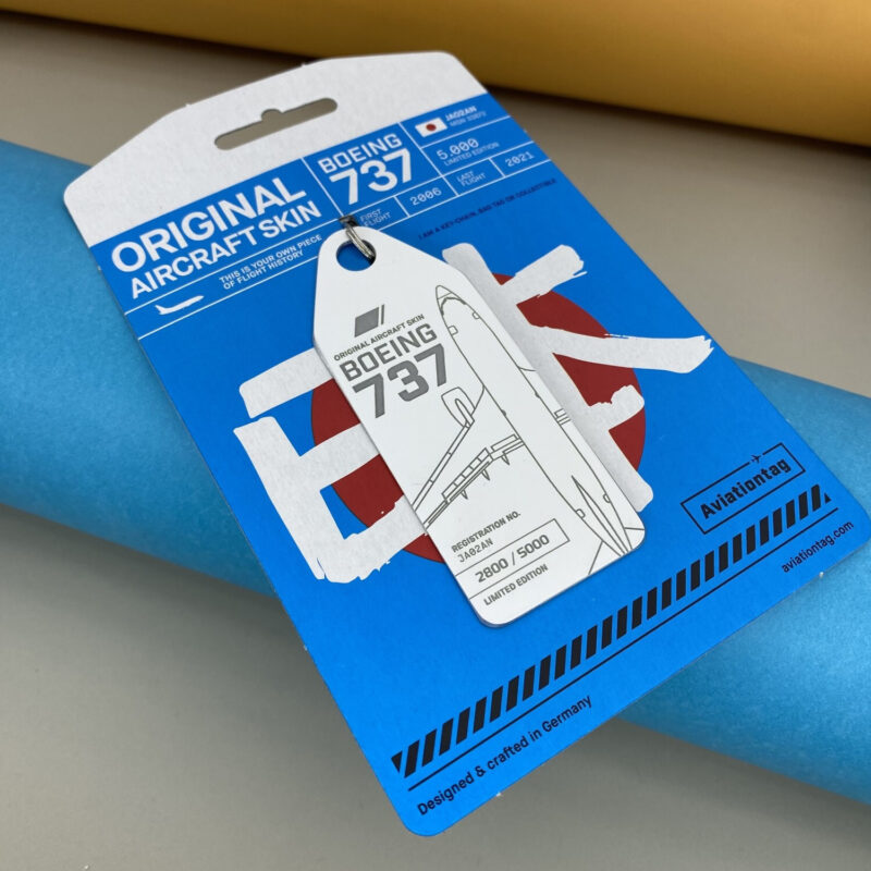 Fuselage Aircraft Original Skin Tag Keychain Tag Boeing 737 ANA - Image 4