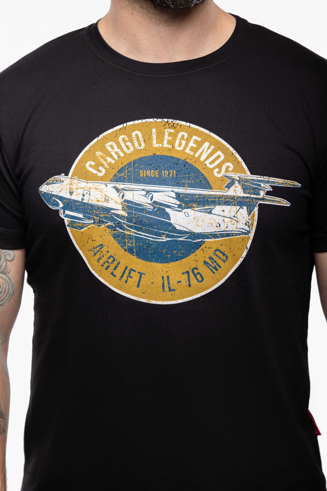 Man's T-shirt Il-76 MD War in Ukraine Patriotic - Image 2