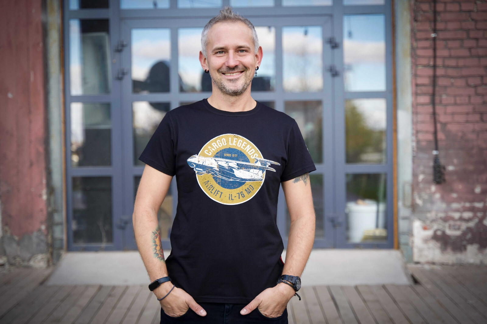 Man's T-shirt Il-76 MD War in Ukraine Patriotic - Image 5