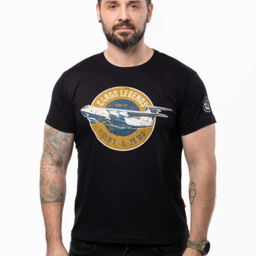 Man's T-shirt Il-76 MD War in Ukraine Patriotic