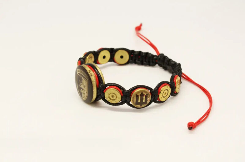 Bullet Browning Brutal Bracelet Ammo jewelry Ukraine Symbol Trident Gift For Men - Image 2