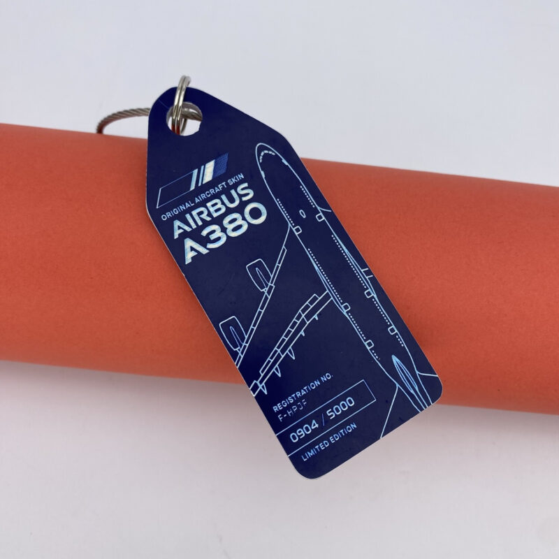 Fuselage Aircraft Original Skin Tag Keychain Tag Air France Airbus A380 F-HPJF - Image 4