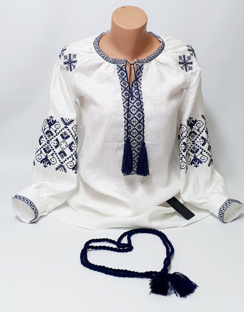 Women's Linen blouse Individual Tailoring Shirt Vyshyvanka Embroidery Traditiona
